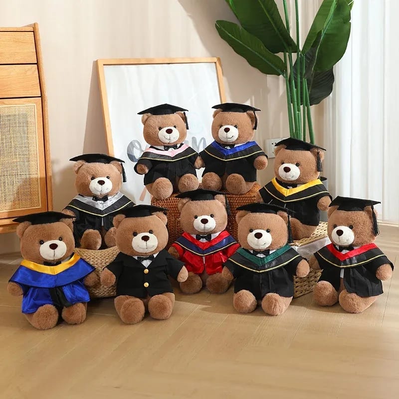 Urso de Pelúcia Formatura TinySteps: Doutor Colorido e Fofinho para Celebrar Conquistas Infantis 6