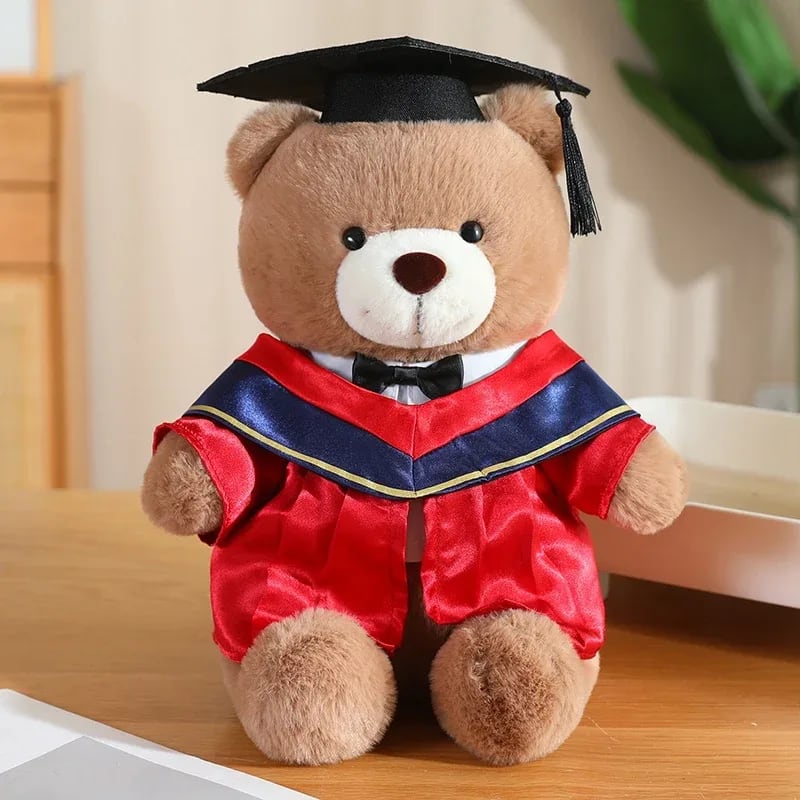 Urso de Pelúcia Formatura TinySteps: Doutor Colorido e Fofinho para Celebrar Conquistas Infantis 13