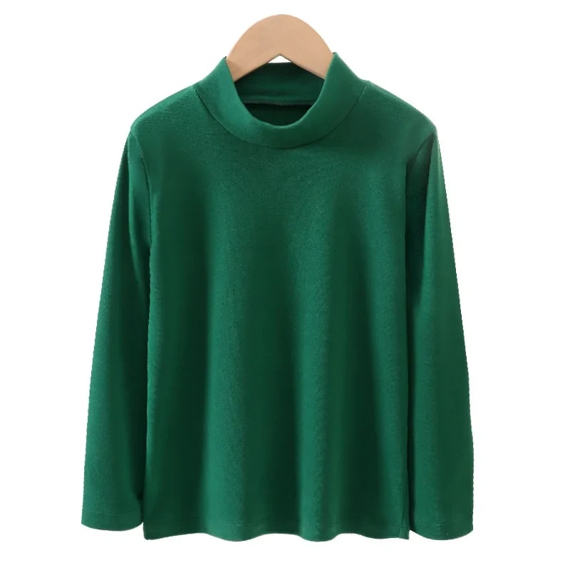 Camiseta Térmica Infantil TinySteps Unissex Gola Alta Manga Longa Macia e Quente para Inverno 8