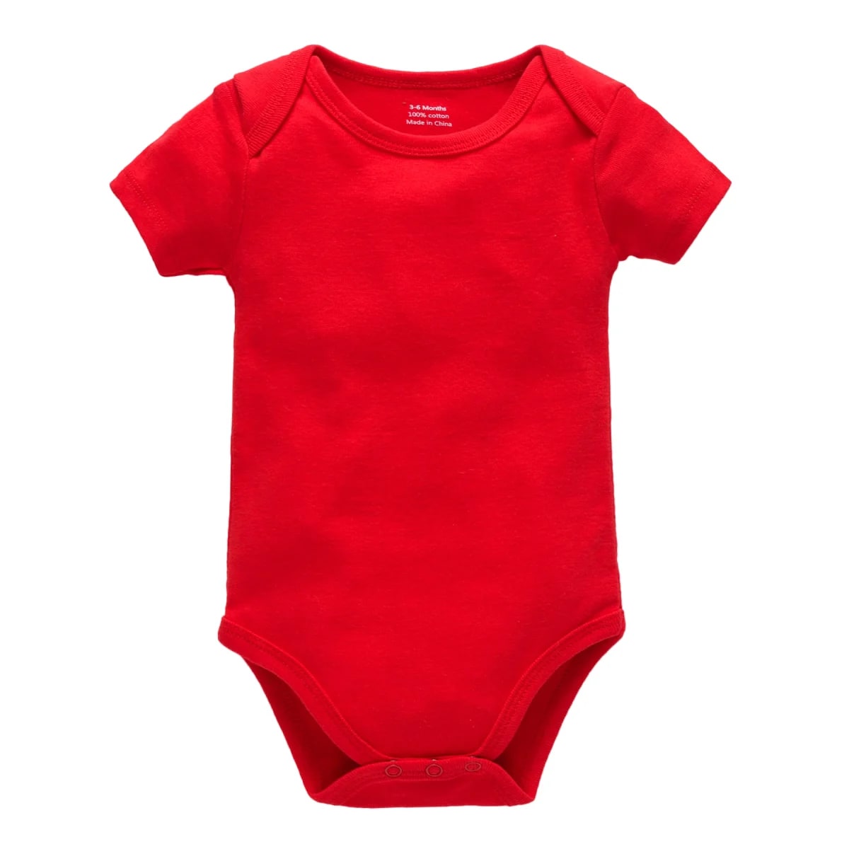 Body de Algodão Vermelho TinySteps para Bebês Unissex – Conforto e Estilo no Verão 27