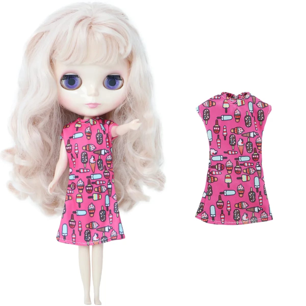 Vestido Floral e Saia de Renda para Boneca TinySteps - Moda Infantil de 30cm para Meninas Criativas 7