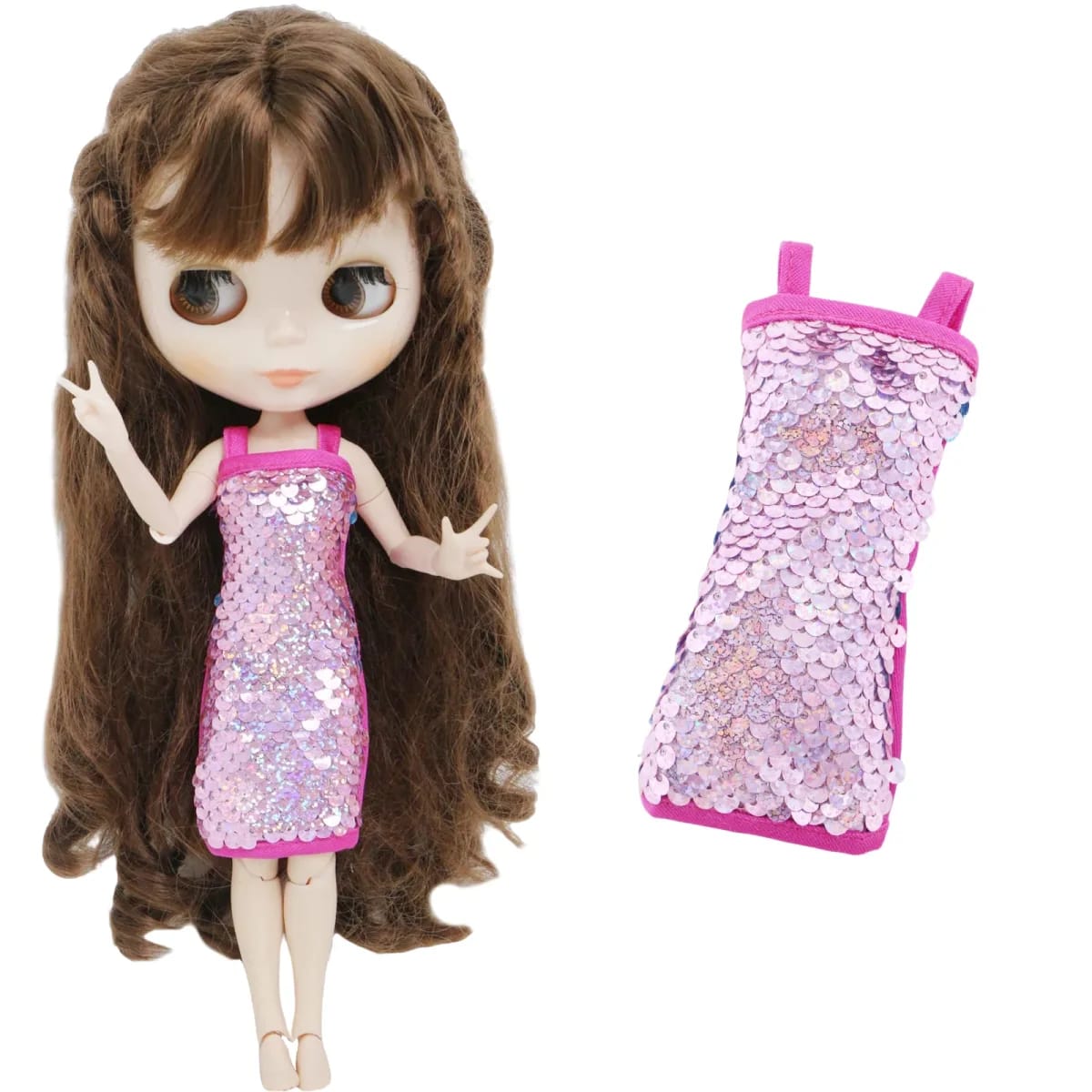 Vestido Floral e Saia de Renda para Boneca TinySteps - Moda Infantil de 30cm para Meninas Criativas 14