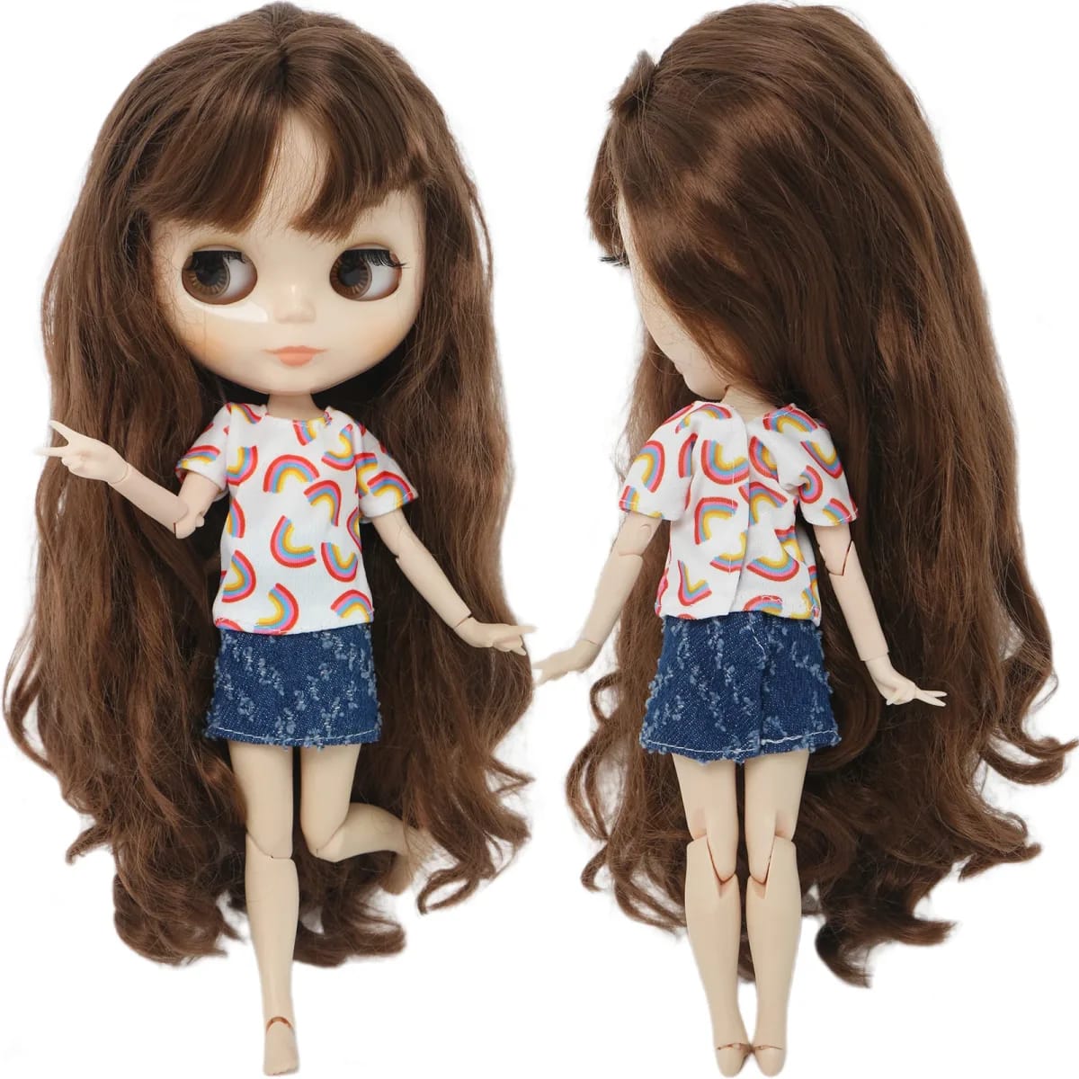 Vestido Floral e Saia de Renda para Boneca TinySteps - Moda Infantil de 30cm para Meninas Criativas 23