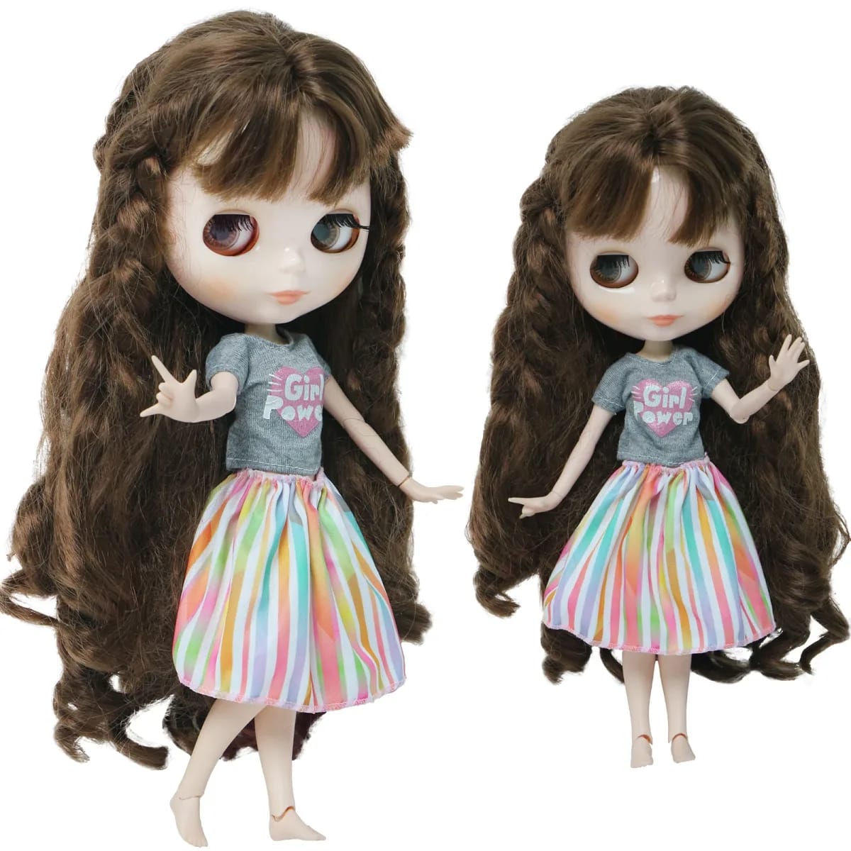 Vestido Floral e Saia de Renda para Boneca TinySteps - Moda Infantil de 30cm para Meninas Criativas 30