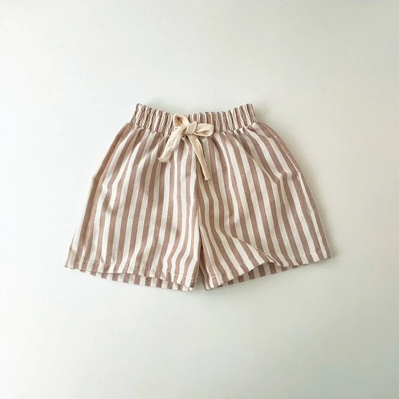 Calça Infantil Harém Listrada TinySteps: Conforto e Estilo Vintage para Meninos e Meninas 9
