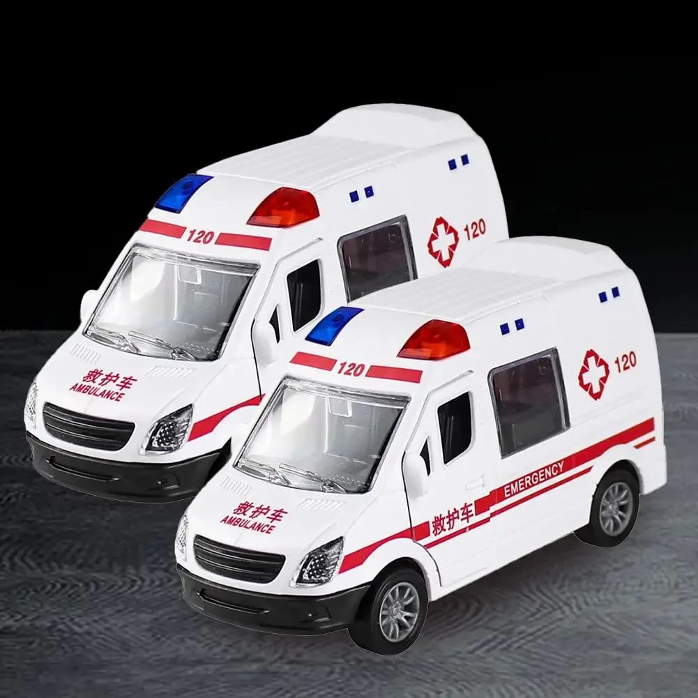 Ambulância de Resgate TinySteps com Portas que Abrem – Brinquedo Infantil de Plástico Robusto para Crianças 5