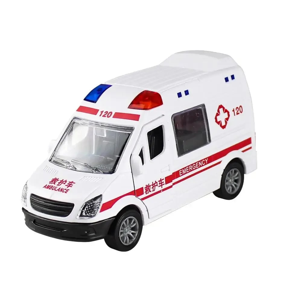Ambulância de Resgate TinySteps com Portas que Abrem – Brinquedo Infantil de Plástico Robusto para Crianças 7