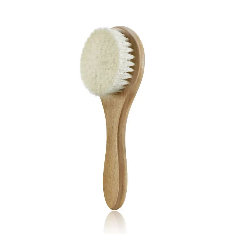 Escova de Cabelo TinySteps para Bebês Recém-Nascidos com Lã Natural e Madeira de Faia | Cuidado Suave e Relaxante 7