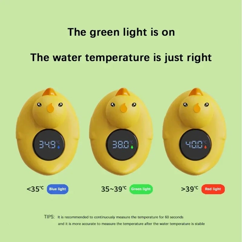 Termômetro de Banho Bebê Patinho Amarelo Flutuante - TinySteps: Temperatura Segura e Divertida 4