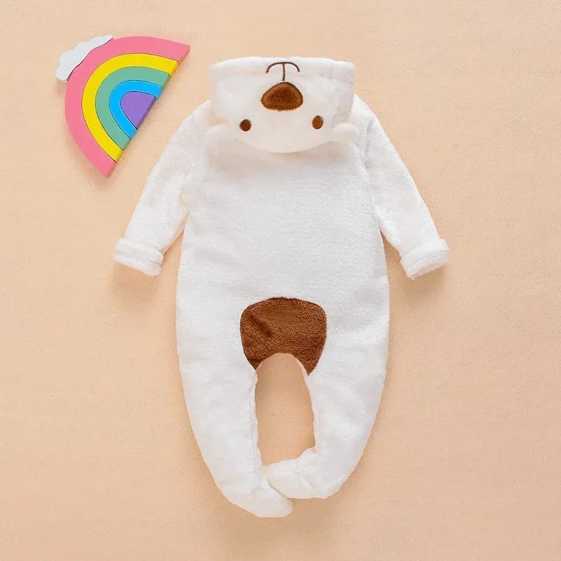 Macacão Ursinho TinySteps: Roupa de Bebê Quentinha e Fofa para Recém-Nascido a 12 Meses 5