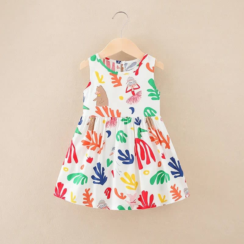 Vestido Floral TinySteps em Algodão para Meninas: Conforto e Estilo para o Verão e Festas 10