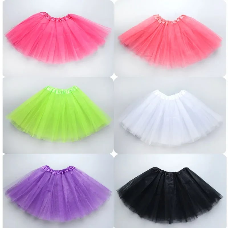 Saia Tutu Princesa TinySteps 3 Camadas para Meninas - Encanto e Dança do Dia a Dia à Festa Infantil 2