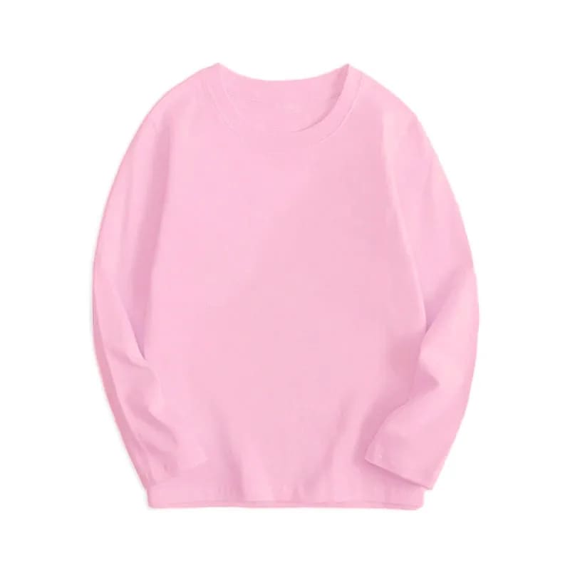 Camiseta Infantil Manga Longa 100% Algodão TinySteps | 7 Cores para Meninos e Meninas de 4 a 6 Anos 2