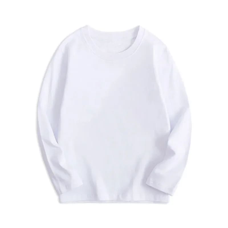 Camiseta Infantil Manga Longa 100% Algodão TinySteps | 7 Cores para Meninos e Meninas de 4 a 6 Anos 3