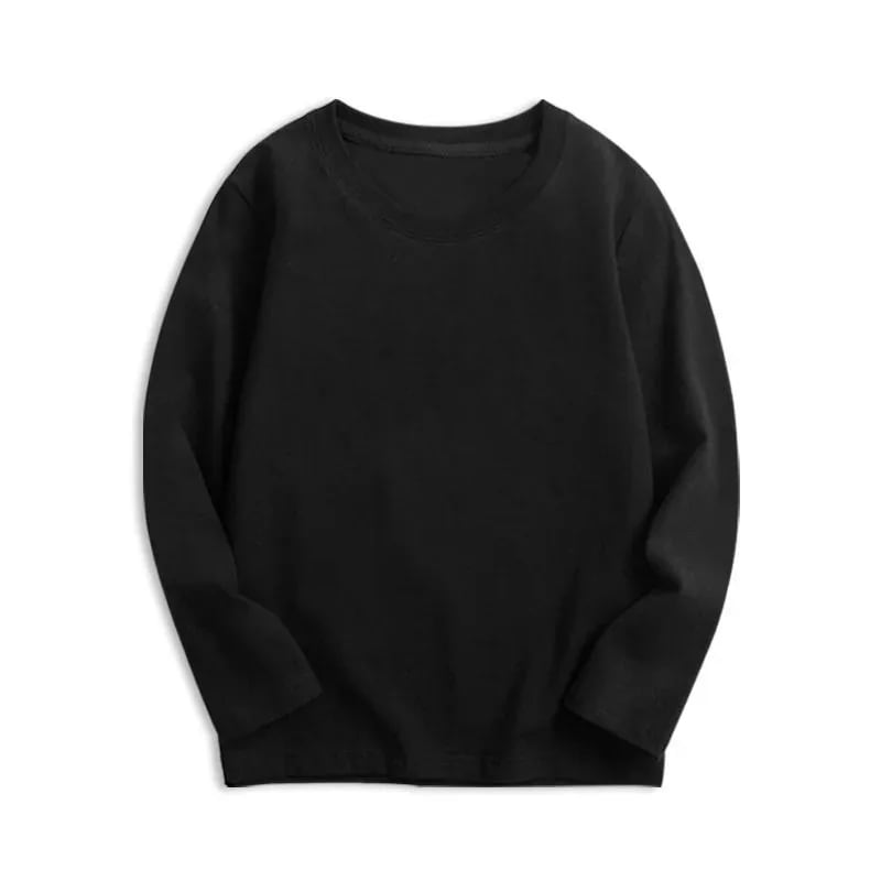 Camiseta Infantil Manga Longa 100% Algodão TinySteps | 7 Cores para Meninos e Meninas de 4 a 6 Anos 7