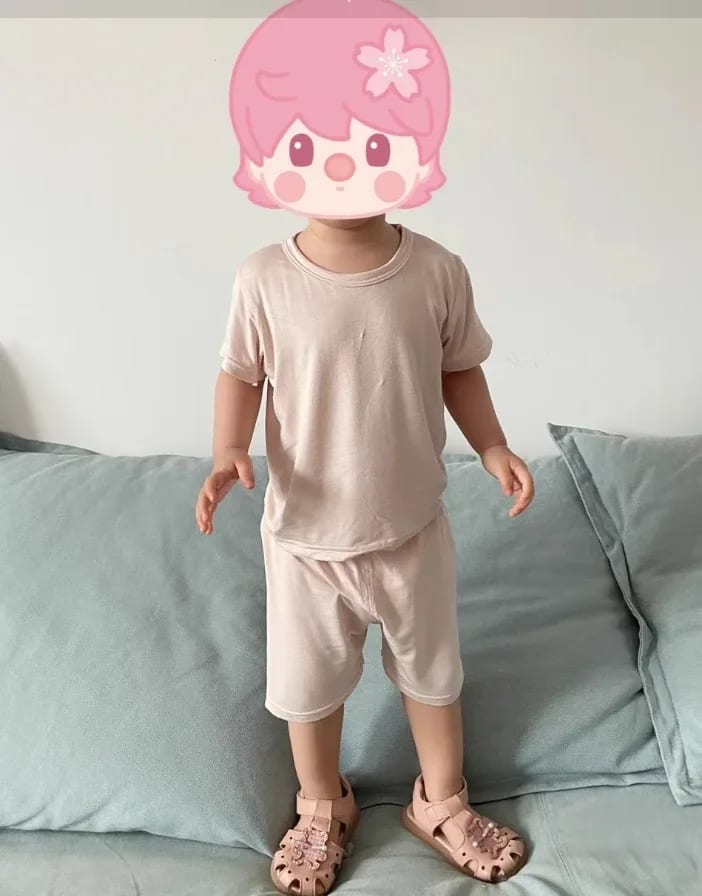 Pijama Infantil Verão Unissex TinySteps Modal Leve e Macio para Meninos e Meninas | Conforto para Dormir 5