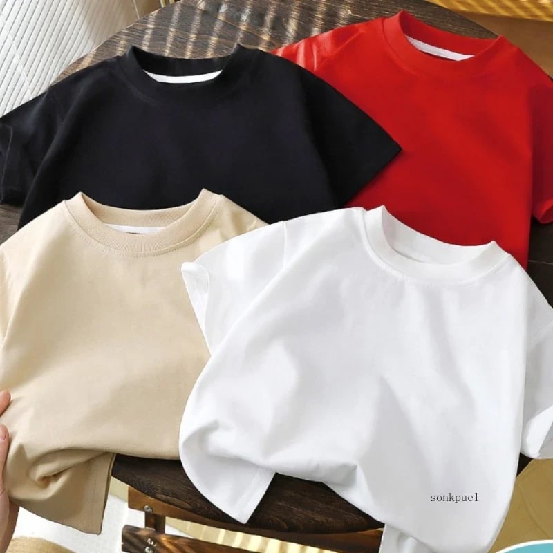 Camiseta Infantil Algodão TinySteps: Conforto Leve para Bebês e Meninos no Verão