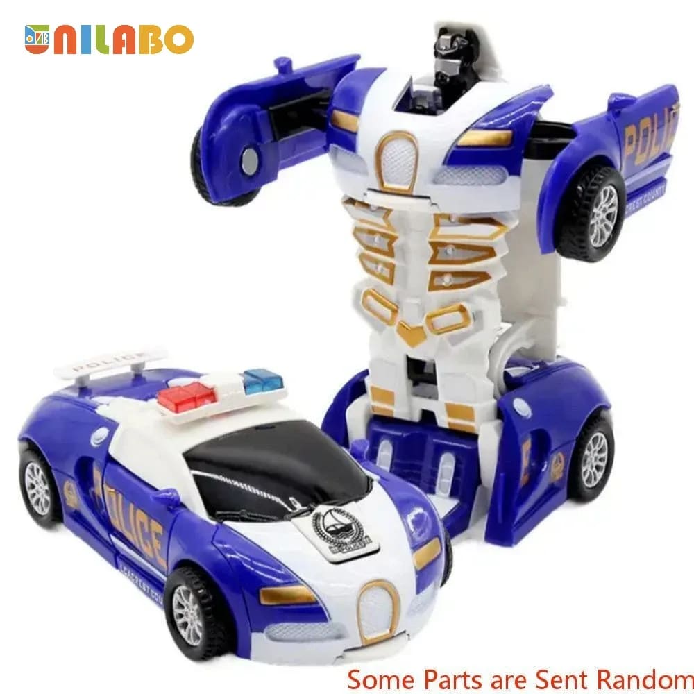 Carro Robô Transformável TinySteps: Brinquedo Educacional 2 em 1 Sem Baterias para Crianças 9
