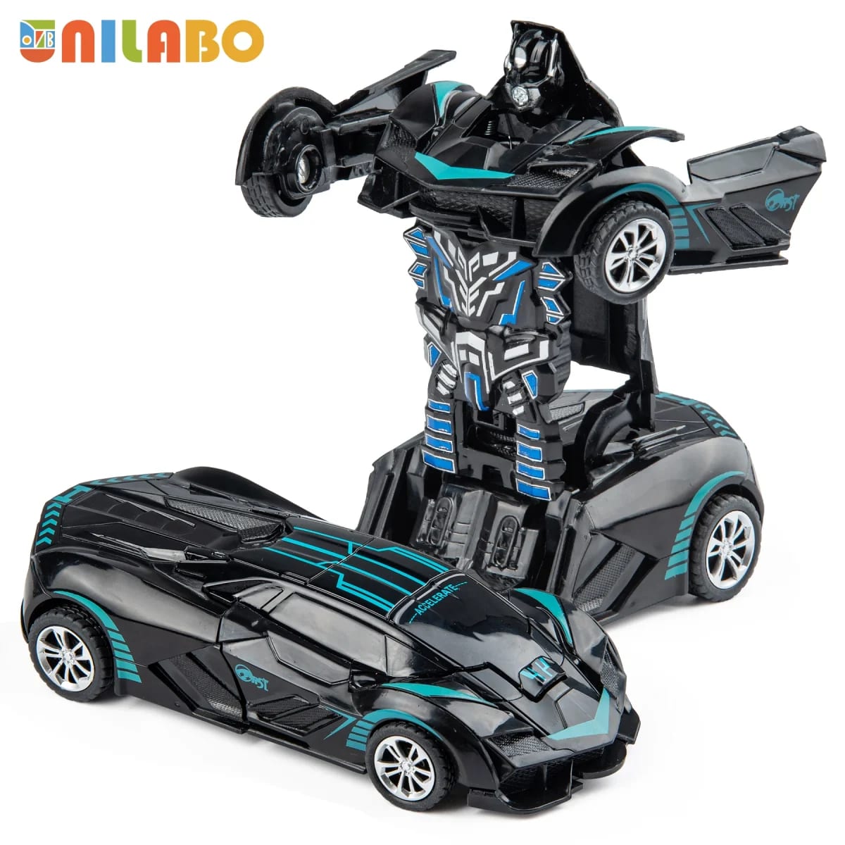 Carro Robô Transformável TinySteps: Brinquedo Educacional 2 em 1 Sem Baterias para Crianças 10