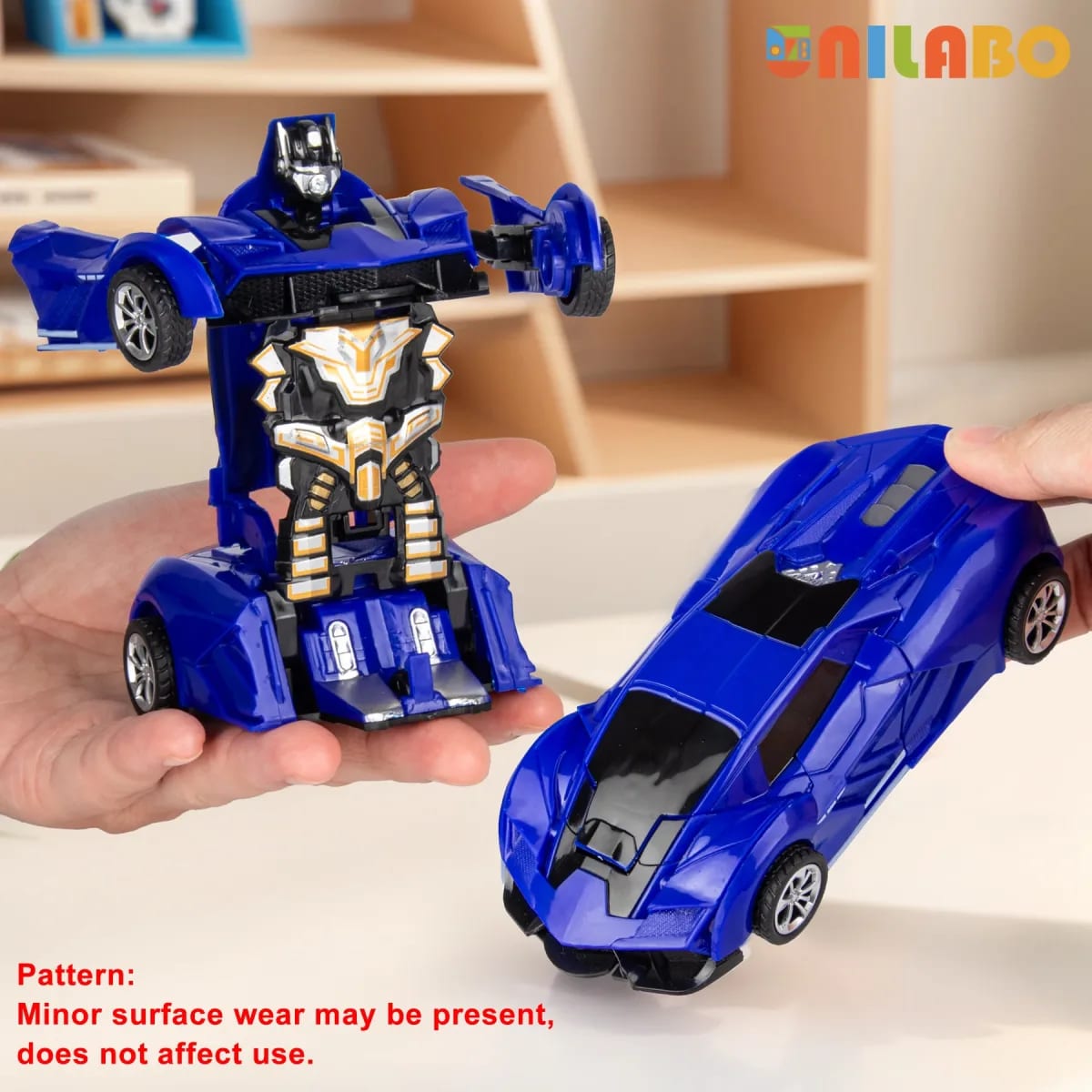 Carro Robô Transformável TinySteps: Brinquedo Educacional 2 em 1 Sem Baterias para Crianças 14