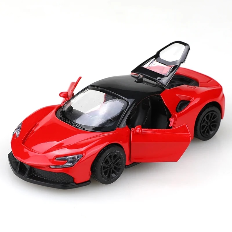 Carro Esportivo de Corrida TinySteps em Liga Metálica – Brinquedo Colecionável Detalhado para Crianças 1