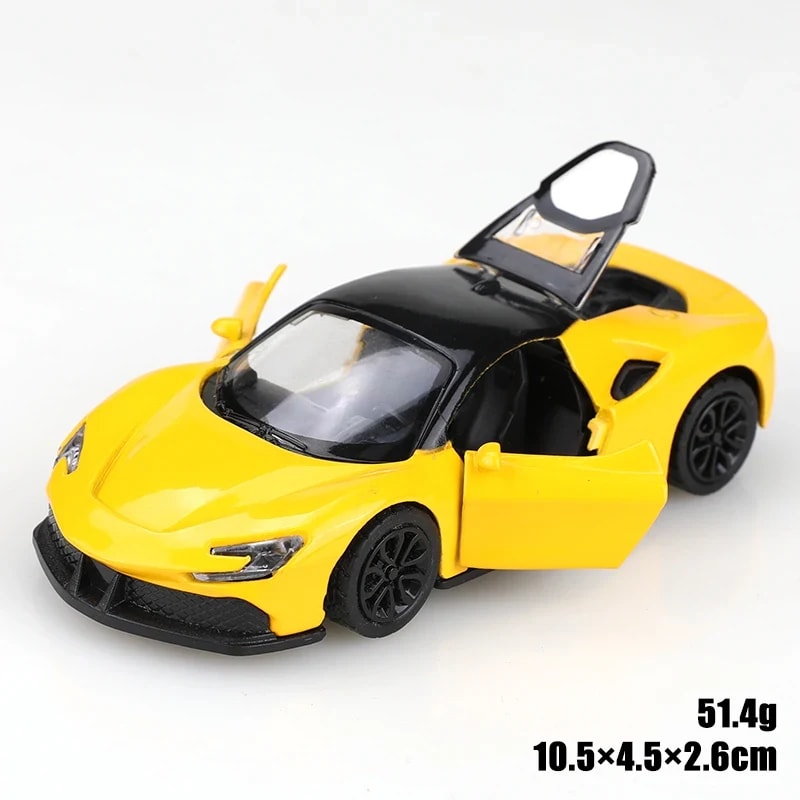 Carro Esportivo de Corrida TinySteps em Liga Metálica – Brinquedo Colecionável Detalhado para Crianças 4