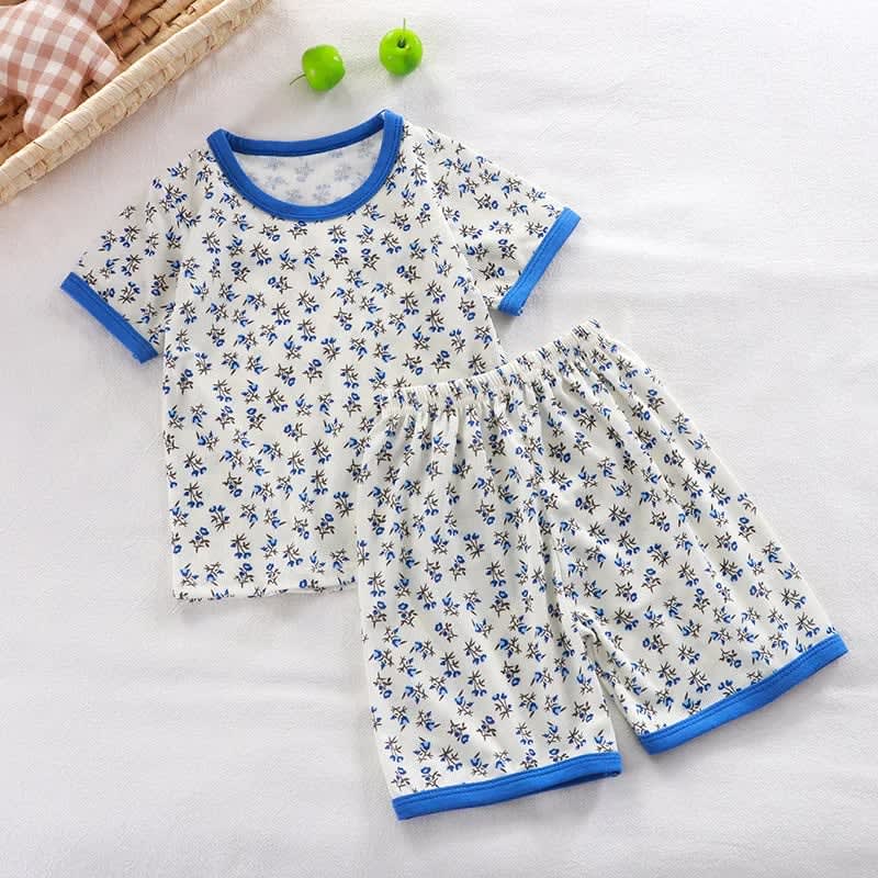 Pijama Infantil Manga Curta TinySteps: Conforto e Diversão para Noites de Verão, Meninos e Meninas 8