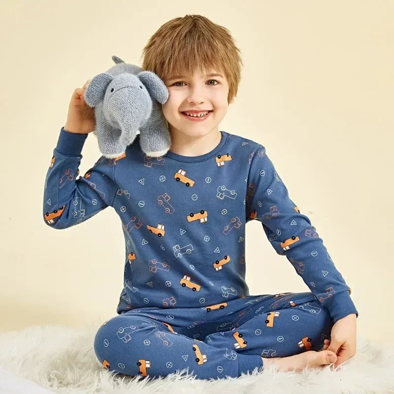 Pijama Infantil Dinossauro Verde TinySteps: Conforto Jurássico para Noites de Aventura e Sonhos 2