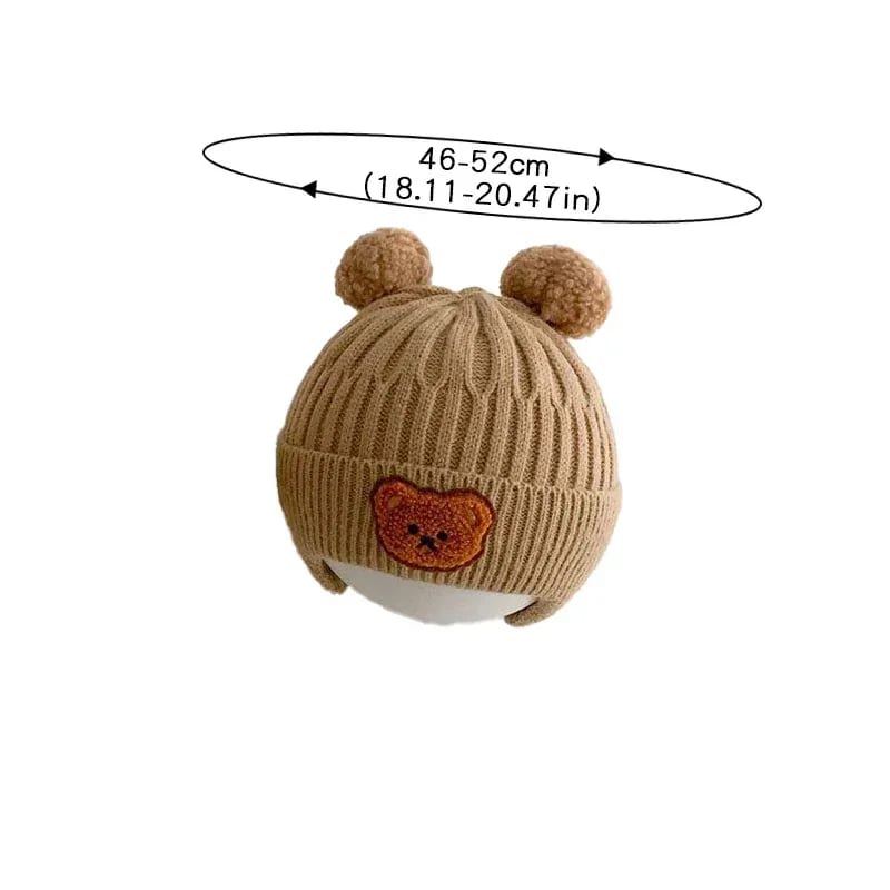 Chapéu Infantil de Lã Urso TinySteps: Proteção Quentinha e Fofa para Bebês no Inverno 6