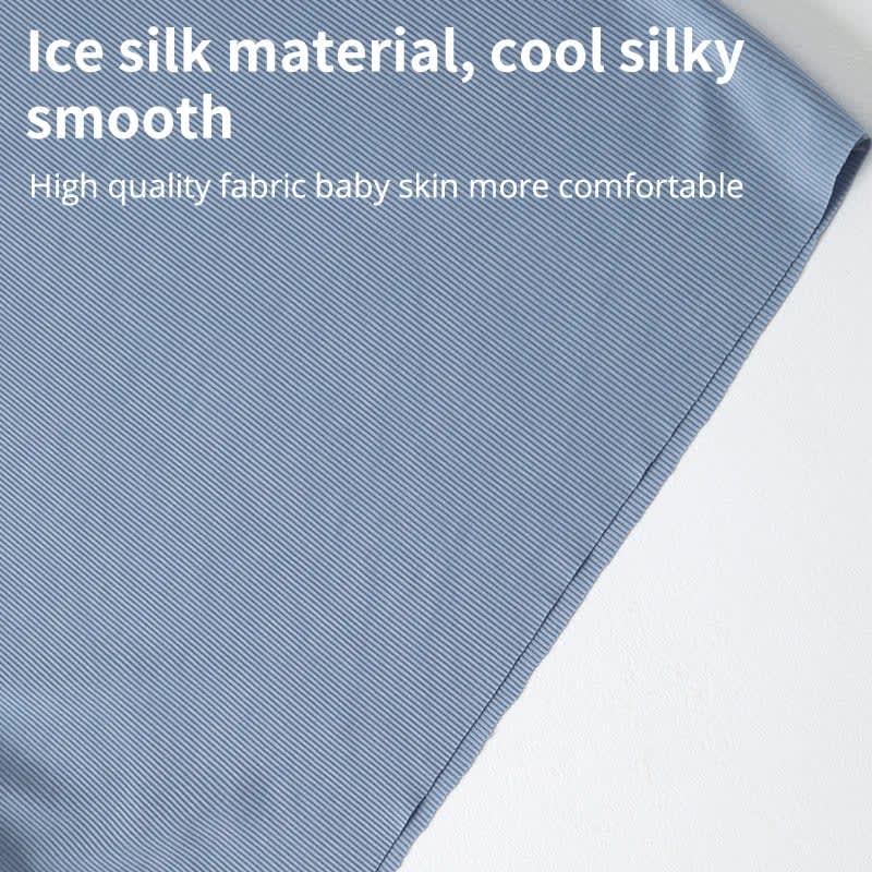 Pijama Infantil Verão Seda Gelo TinySteps: Conforto e Frescor para Noites Mágicas de Meninos e Meninas 5