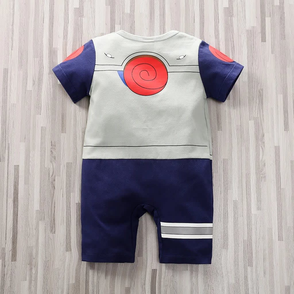 Macacão Bebê Algodão Manga Curta Unissex Estilo Anime TinySteps - Conforto e Fofura de 0 a 18 Meses 2