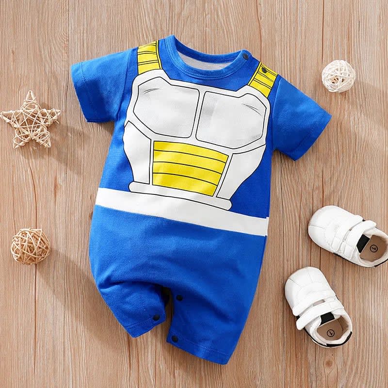 Macacão Bebê Algodão Manga Curta Unissex Estilo Anime TinySteps - Conforto e Fofura de 0 a 18 Meses 7