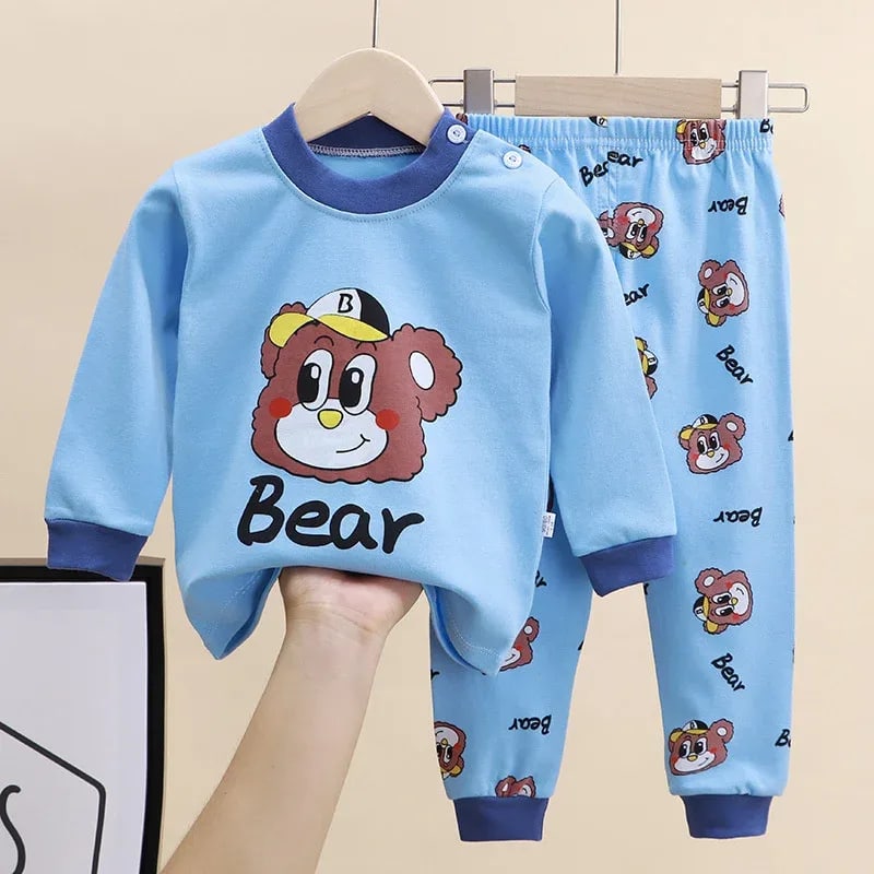 Pijama Infantil Estampado Unissex TinySteps: Conforto e Diversão para Sonhos de 0 a 8 Anos 4