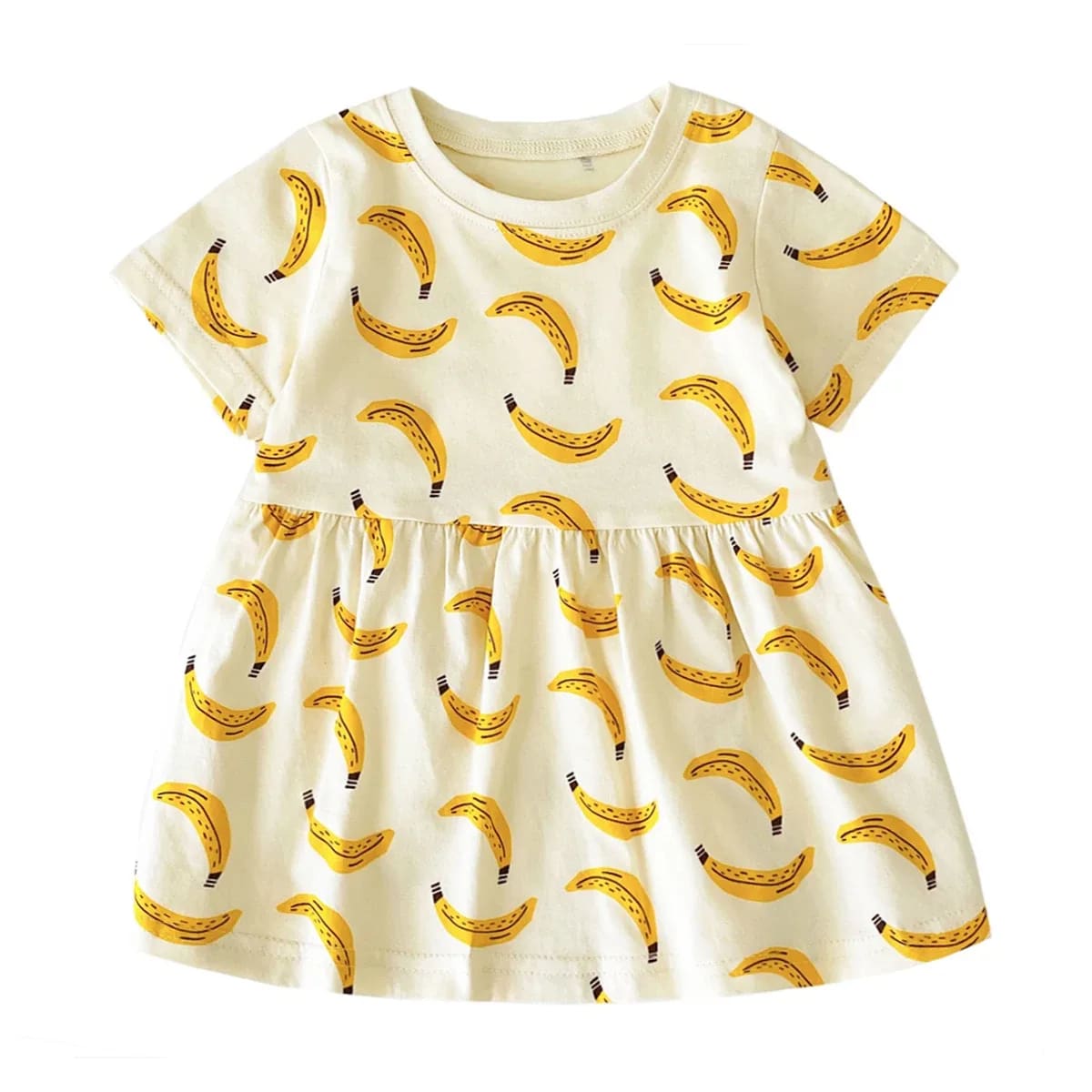 Vestido Infantil TinySteps Verão Algodão Estampa Fofa Casual Meninas 1 a 3 Anos 10