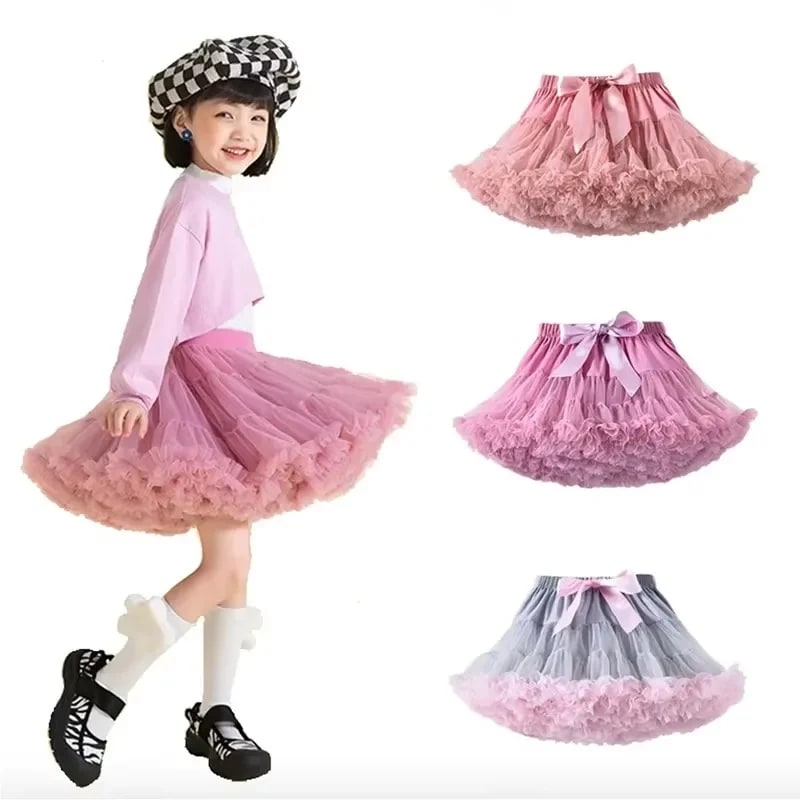 Saia Tutu Preta Infantil TinySteps: Brilho e Conforto para Princesas de 1 a 15 Anos 2