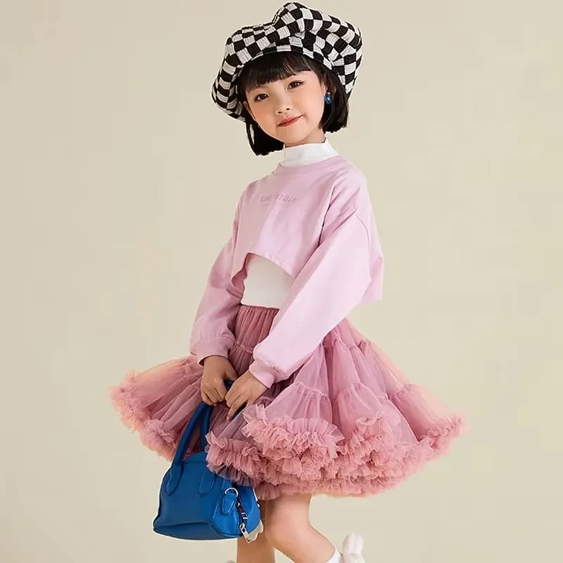 Saia Tutu Preta Infantil TinySteps: Brilho e Conforto para Princesas de 1 a 15 Anos 3
