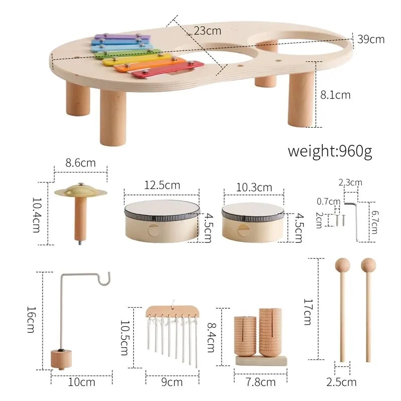 Brinquedo Montessori de Madeira TinySteps: Chá da Tarde, Quebra-Cabeça e Blocos Educativos para Bebês 8