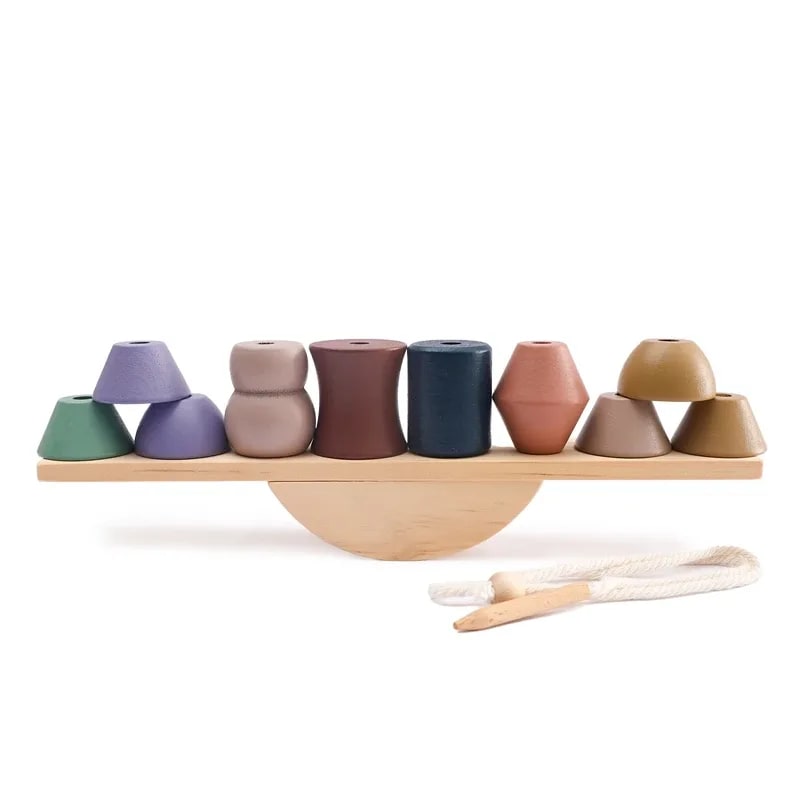 Brinquedo de Equilíbrio Montessori Estrelas e Luas em Madeira TinySteps – Estimula o Desenvolvimento Infantil 8