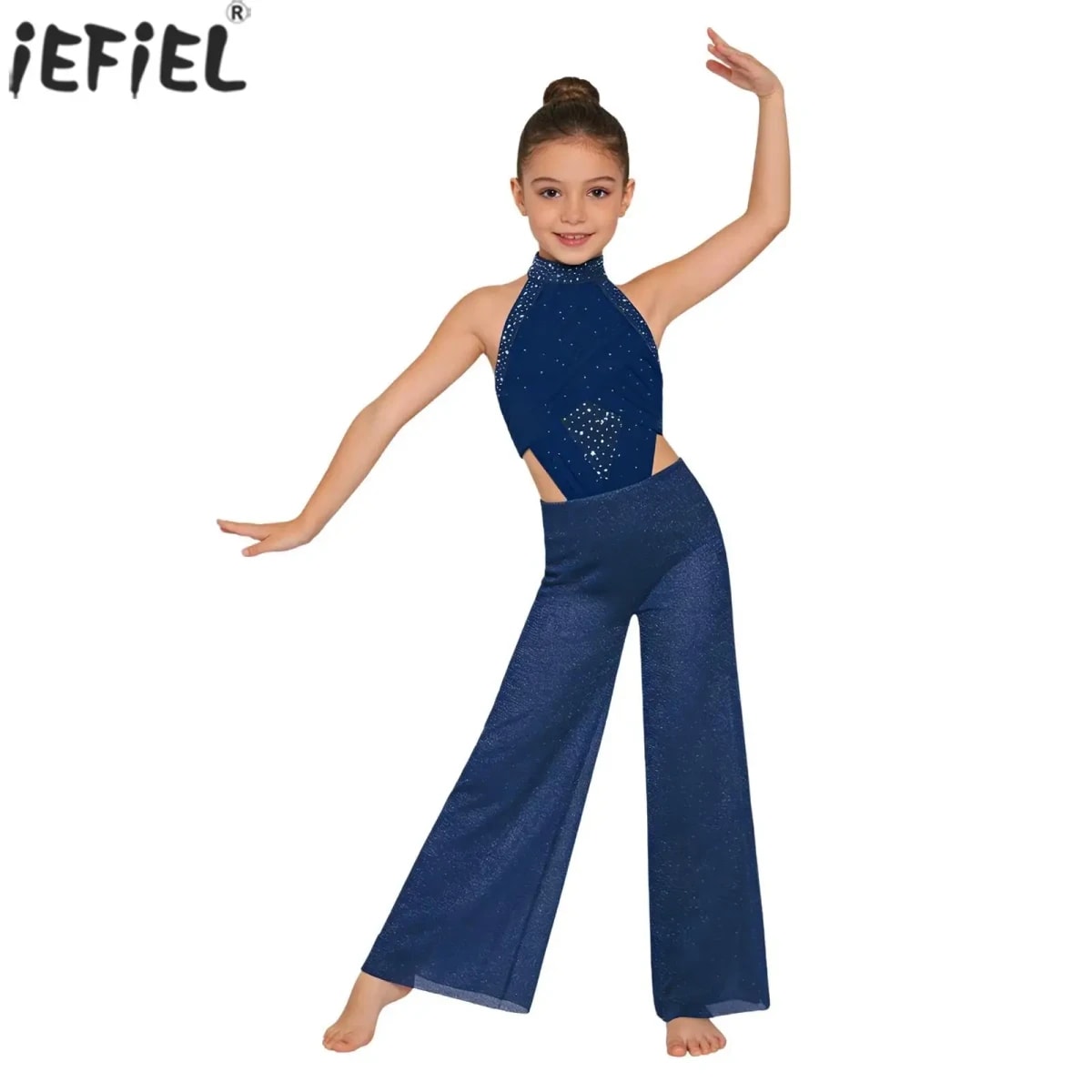 Macacão de Dança TinySteps Infantil Brilhante para Jazz e Lírica: Conforto e Estilo para Pequenas Bailarinas