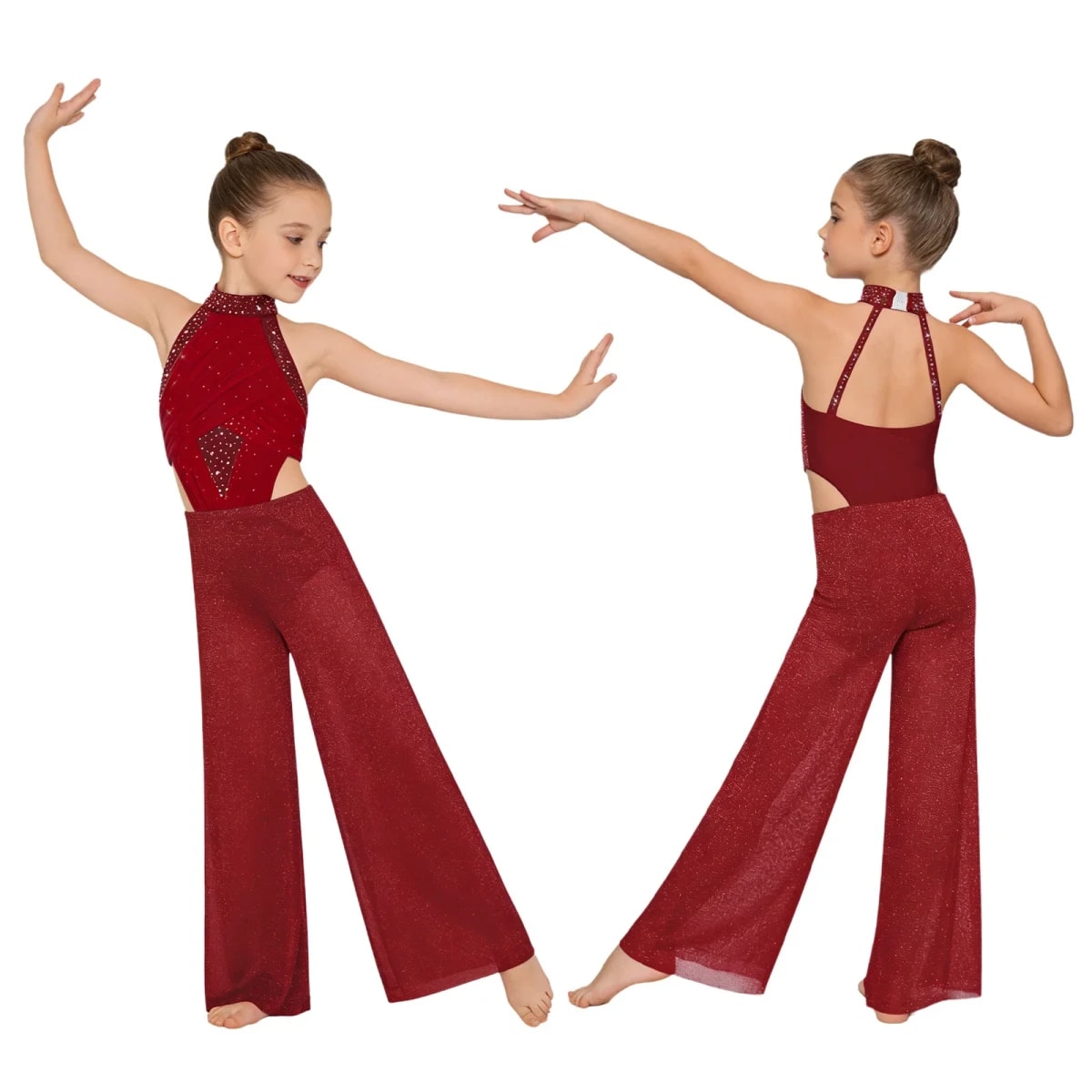 Macacão de Dança TinySteps Infantil Brilhante para Jazz e Lírica: Conforto e Estilo para Pequenas Bailarinas 8