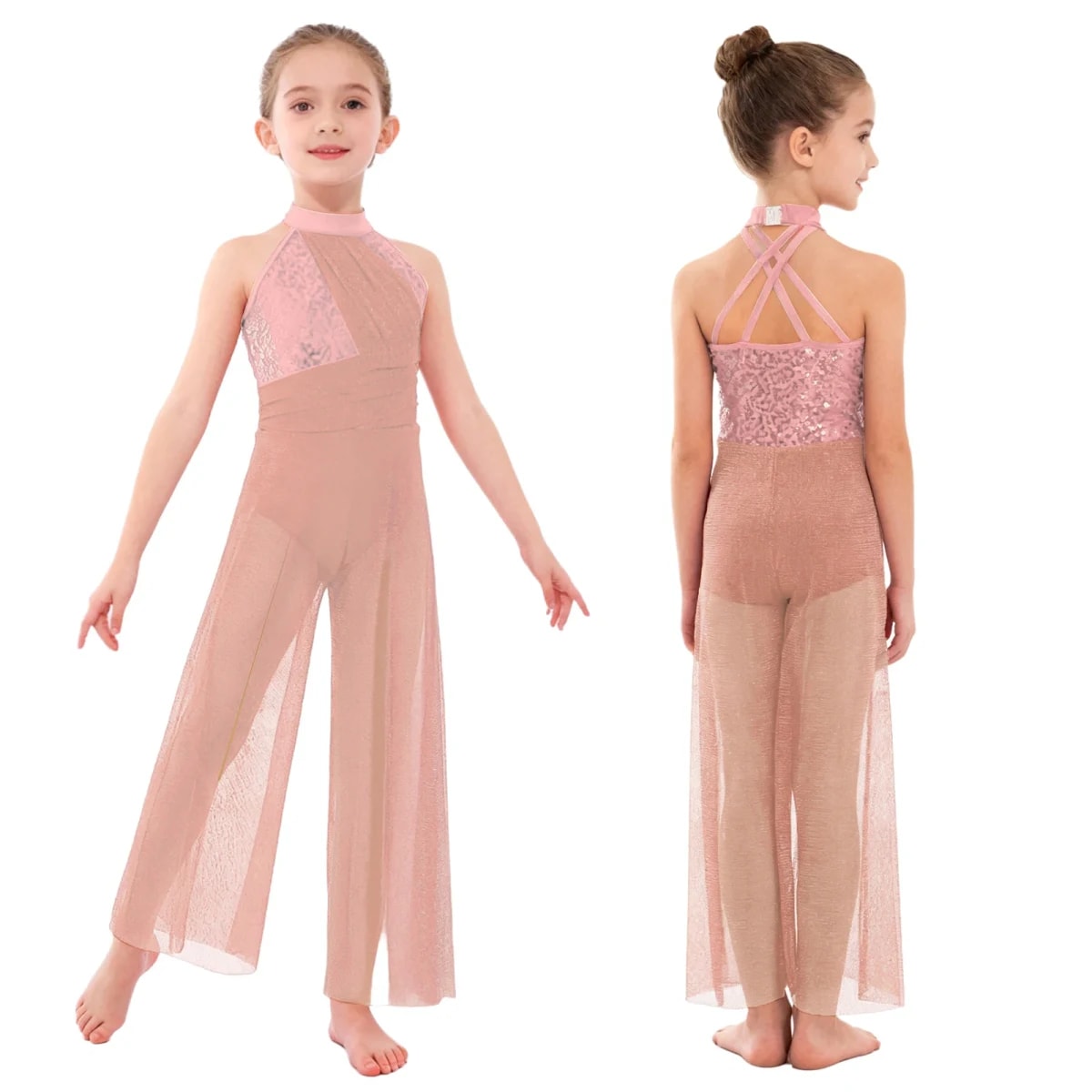 Macacão de Dança TinySteps Infantil Brilhante para Jazz e Lírica: Conforto e Estilo para Pequenas Bailarinas 20
