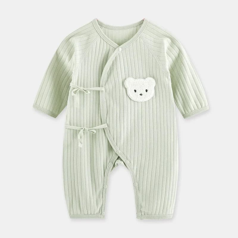Macacão Bebê TinySteps Tricô Algodão Manga Longa Unissex | Conforto Macio 0-6 Meses para Todas Estações 10