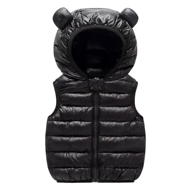 Colete Infantil Unissex com Capuz de Orelhinhas TinySteps: Maciez e Conforto para Outono Inverno 3
