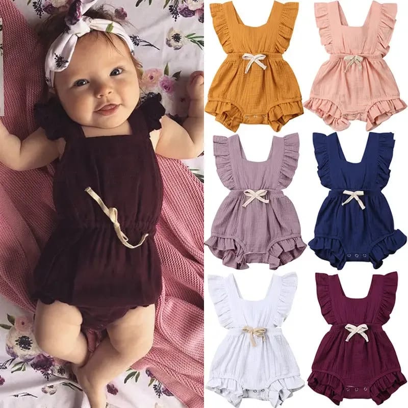 Body Bebê Menina TinySteps Verão com Babado - Conforto e Estilo para Dias de Sol — imagem 1
