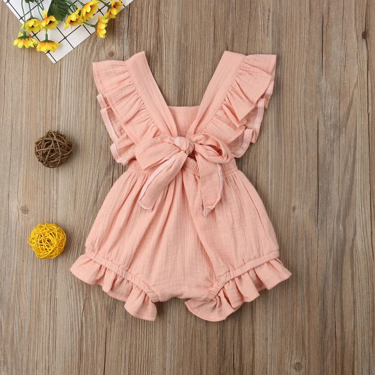 Body Bebê Menina TinySteps Verão com Babado - Conforto e Estilo para Dias de Sol 6