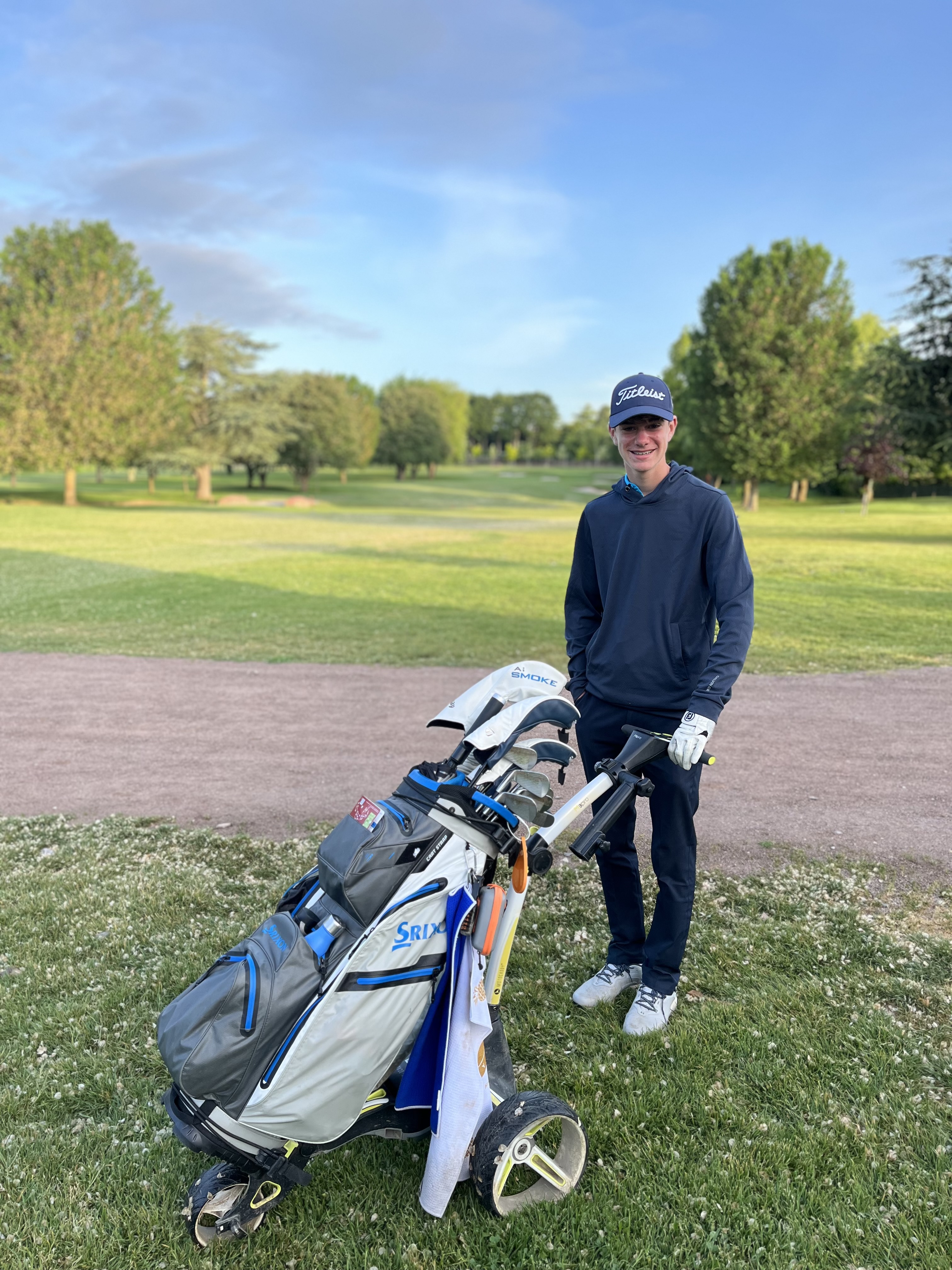 Jacob age 15 at Letchworth Golf Club