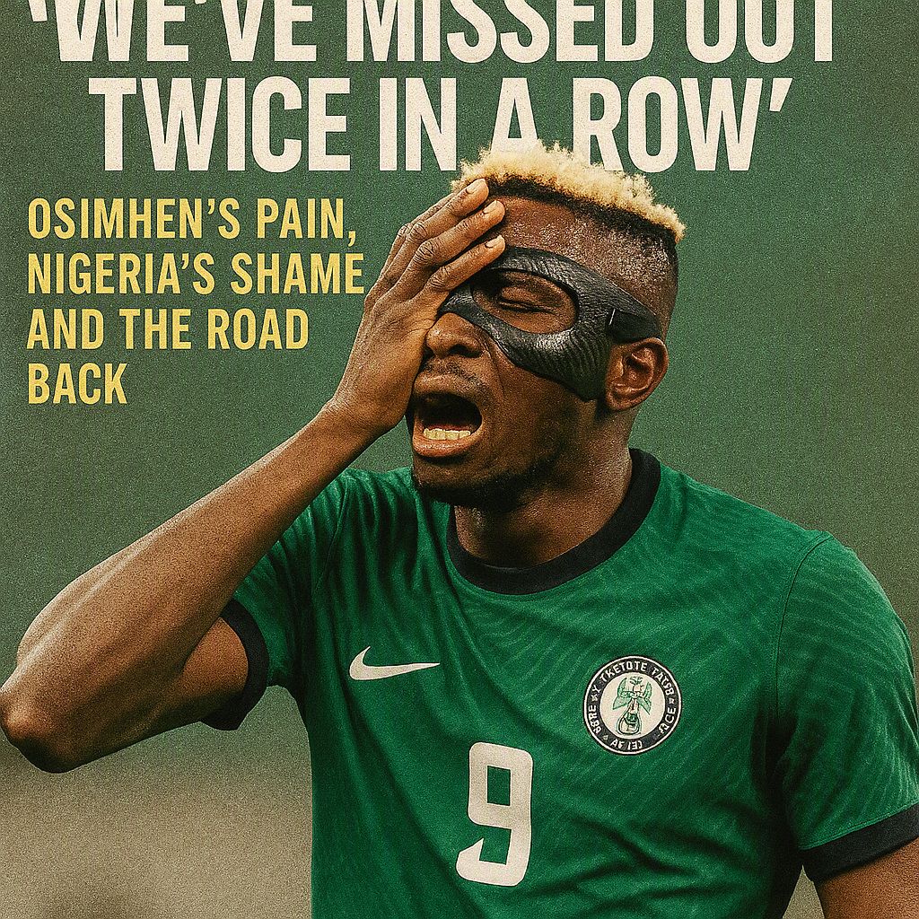 "We've Missed Out Twice in a Row" — Osimhen's Pain, Nigeria's Shame, and the Road Back