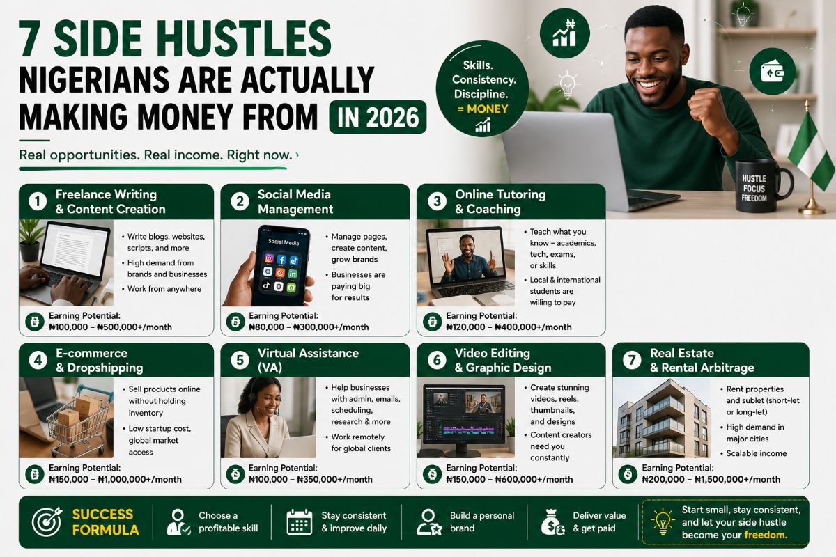 7 Side Hustles Nigerians Are Actually Making Money From in 2026