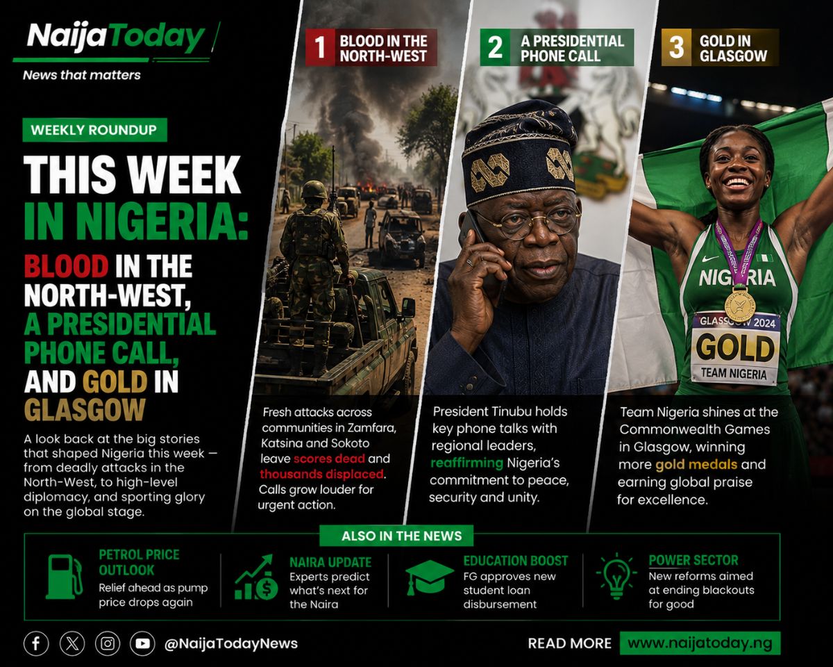 This Week In Nigeria: Blood In The North-West, A Presidential Phone Call, And Gold In Glasgow