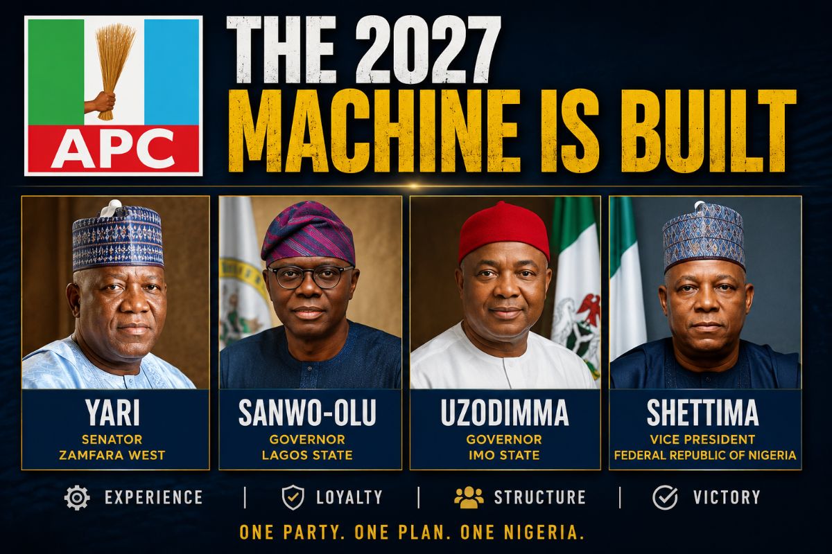 Tinubu Unveils APC 2027 Campaign Council — Yari as DG, Sanwo-Olu Leads South-West